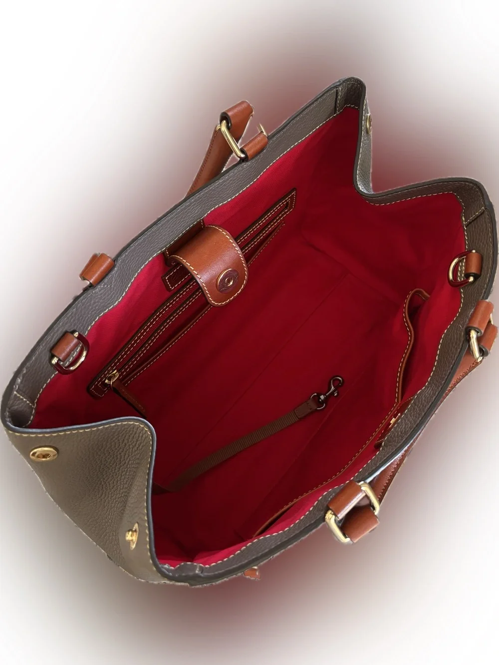 Dooney & Bourke Pebble Grain Leather Satchel and Wallet Set
